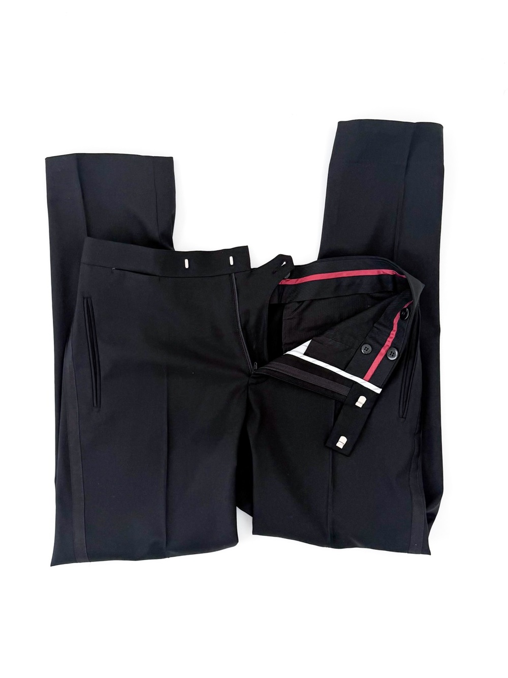 Suitsupply New Verona Men's Black Satin Lapel Tuxedo Suit Jacket Pants 38R - Picture 14 of 16